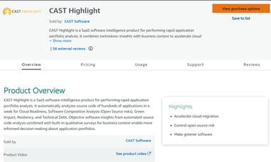 AWS Marketplace: CAST Highlight