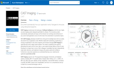 CAST Imaging on Azure Marketplace