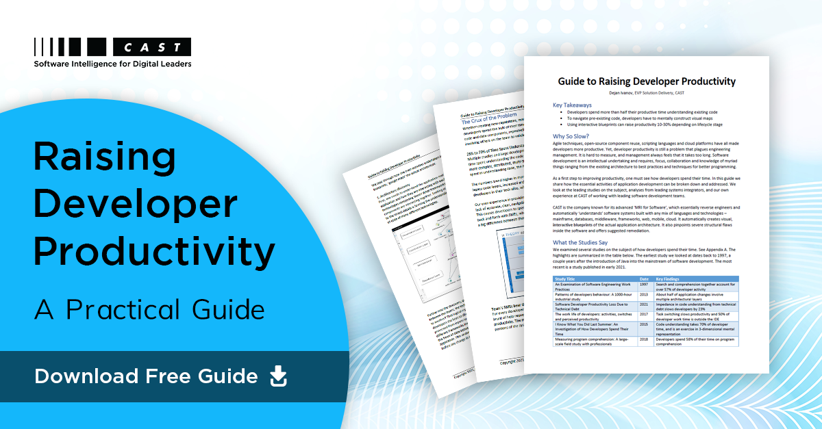 Download Raising Developer Productivity Guide