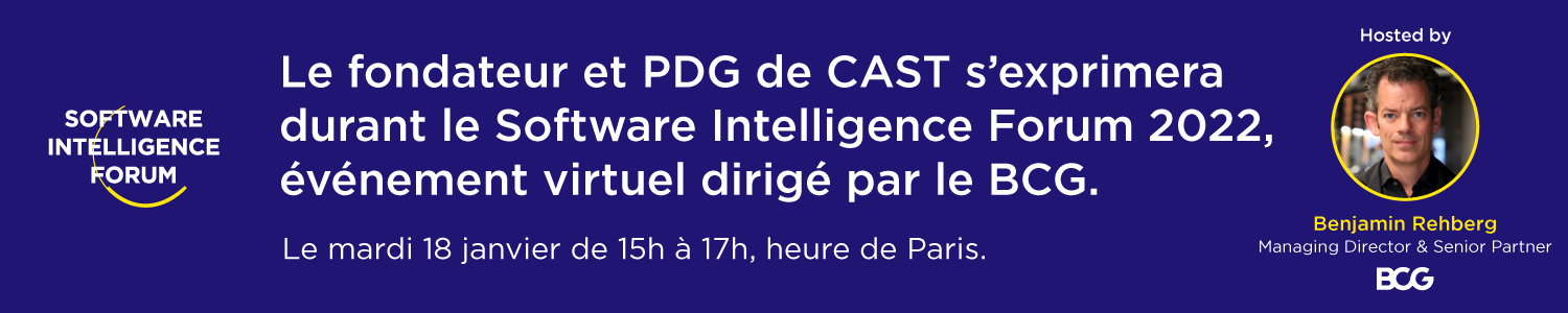 CAST Founder to Speak at BCG-Led Virtual Software Intelligence Forum 2022